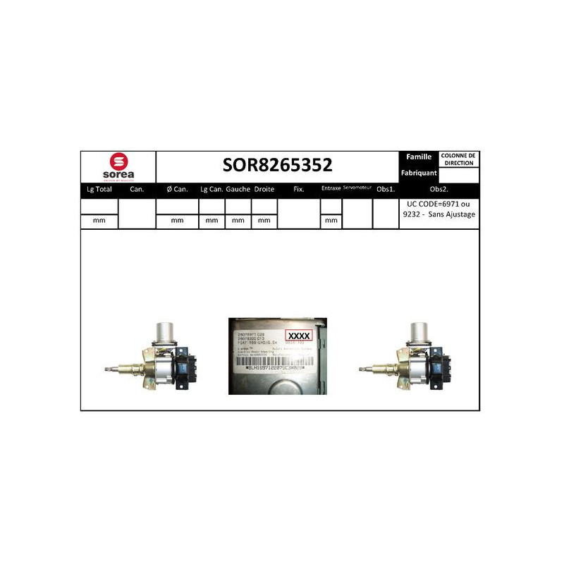 Colonne de direction EAI