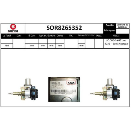 Colonne de direction EAI