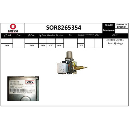 Colonne de direction EAI