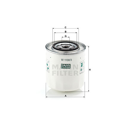 Filtre à huile MANN-FILTER