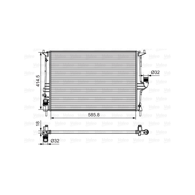 Radiateur VALEO 700801 | MonPetitMécano