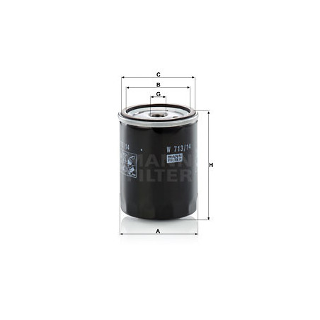 Filtre à huile MANN-FILTER