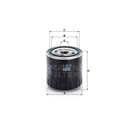 Filtre à huile MANN-FILTER