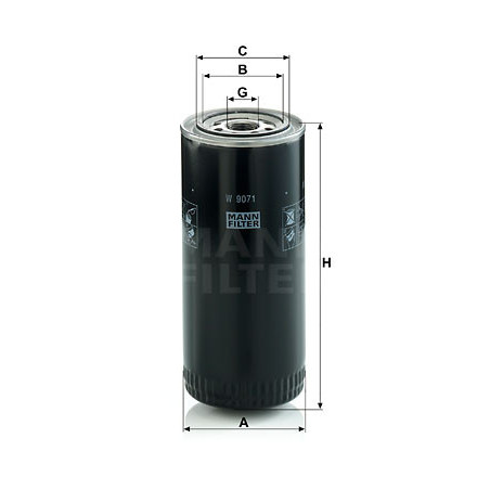 Filtre à huile MANN-FILTER