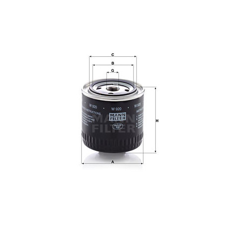 Filtre à huile MANN-FILTER