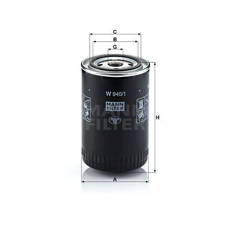 Filtre à huile MANN-FILTER