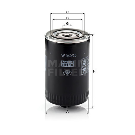 Filtre à huile MANN-FILTER