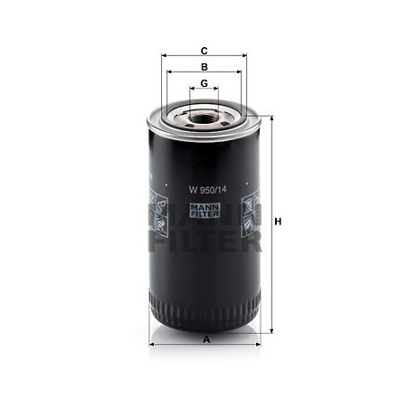 Filtre à huile MANN-FILTER