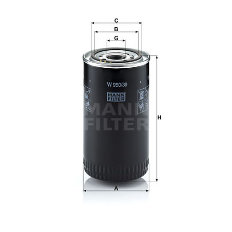 Filtre à huile MANN-FILTER