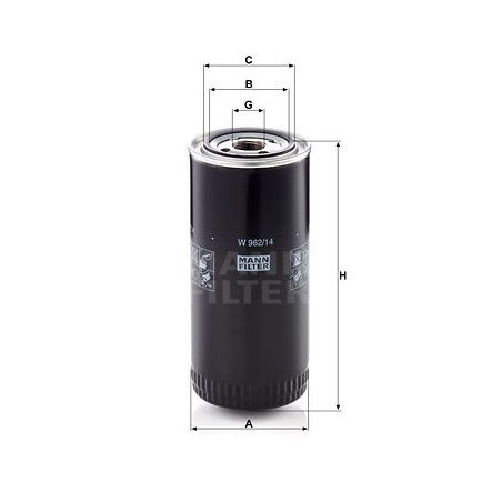 Filtre à huile MANN-FILTER