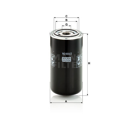 Filtre hydraulique (transmission auto) MANN-FILTER