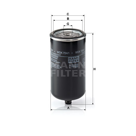 Filtre à carburant MANN-FILTER