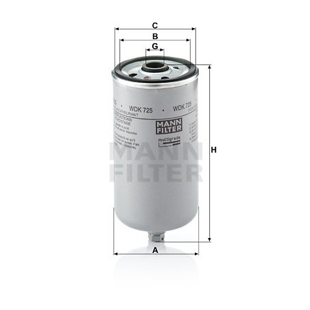 Filtre à carburant MANN-FILTER