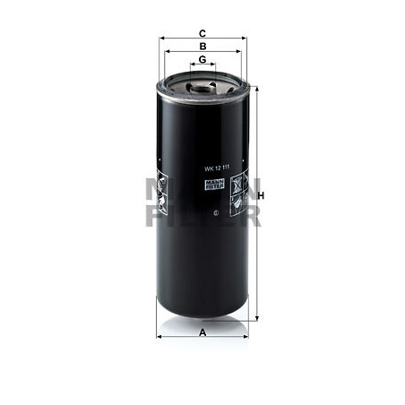 Filtre à carburant MANN-FILTER