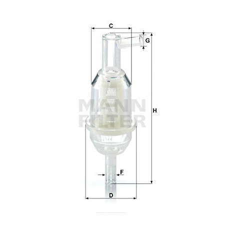 Filtre à carburant MANN-FILTER