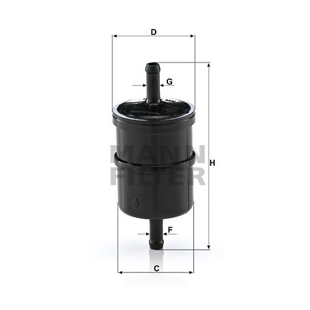 Filtre à carburant MANN-FILTER