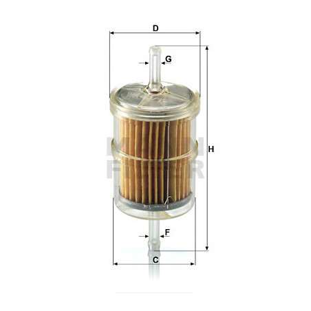 Filtre à carburant MANN-FILTER
