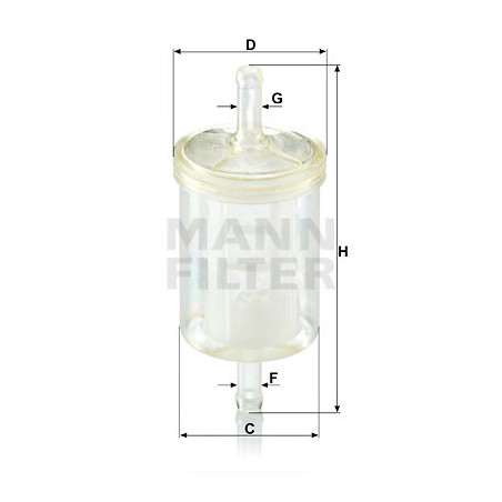 Filtre à carburant MANN-FILTER
