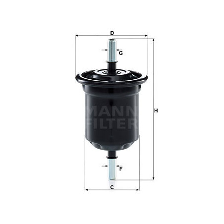 Filtre à carburant MANN-FILTER