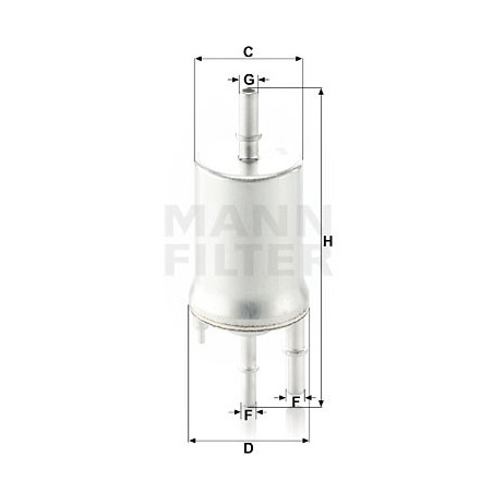 Filtre à carburant MANN-FILTER