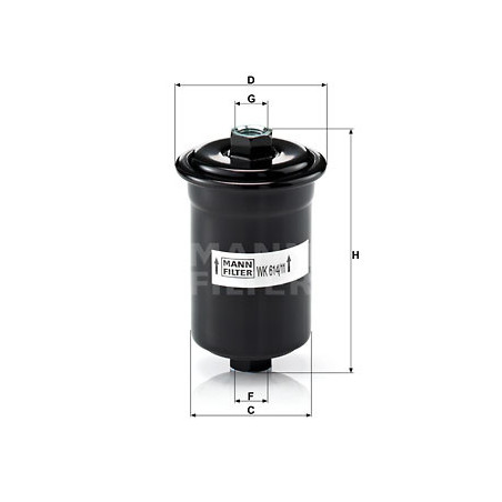 Filtre à carburant MANN-FILTER