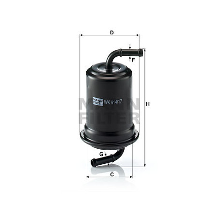 Filtre à carburant MANN-FILTER