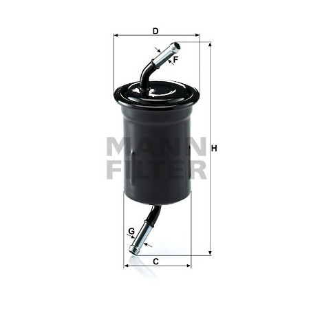Filtre à carburant MANN-FILTER