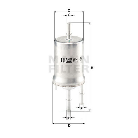 Filtre à carburant MANN-FILTER