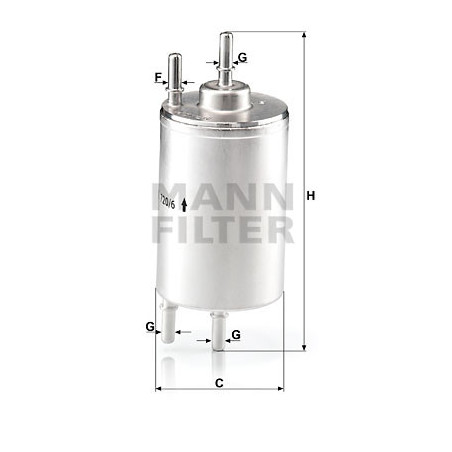 Filtre à carburant MANN-FILTER