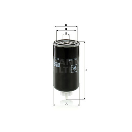 Filtre à carburant MANN-FILTER