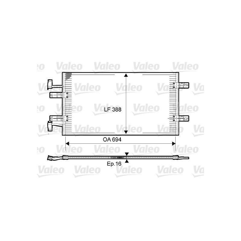 Condenseur de climatisation VALEO