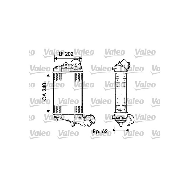 Intercooler (échangeur d'air) VALEO