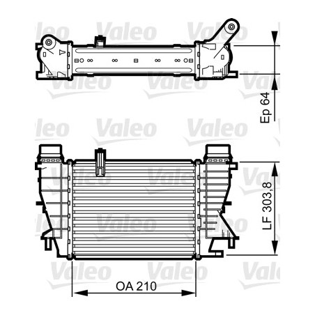 Intercooler (échangeur d'air) VALEO