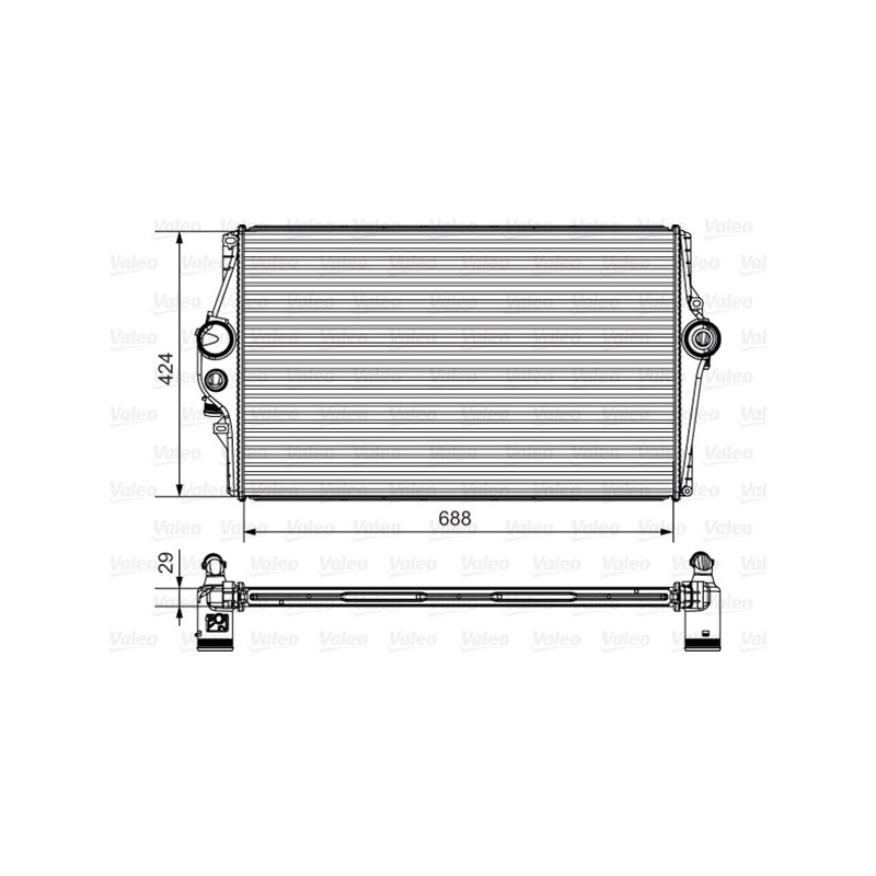 Intercooler (échangeur d'air) VALEO