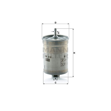 Filtre à carburant MANN-FILTER