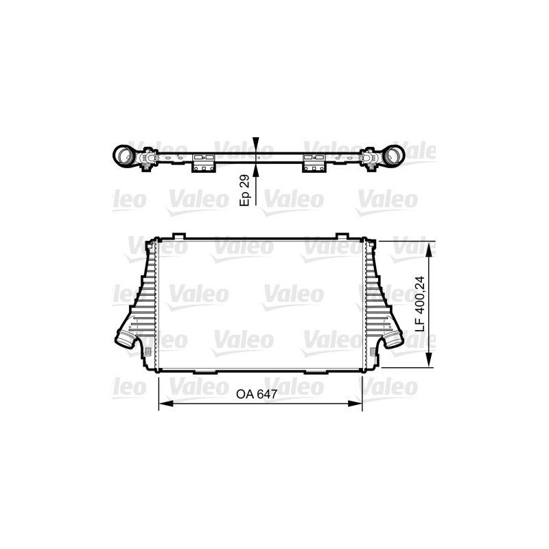 Intercooler (échangeur d'air) VALEO