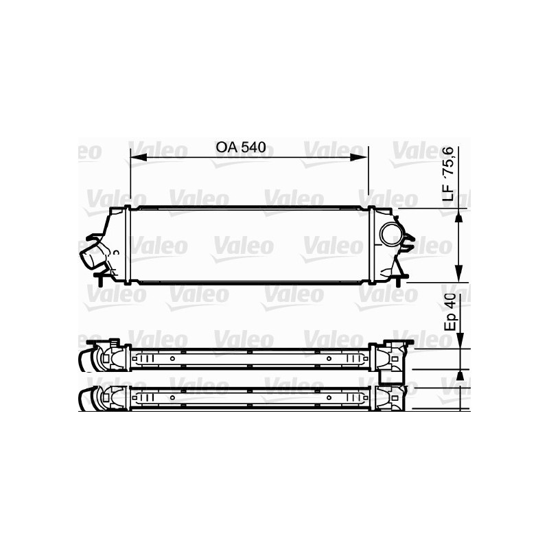 Intercooler (échangeur d'air) VALEO