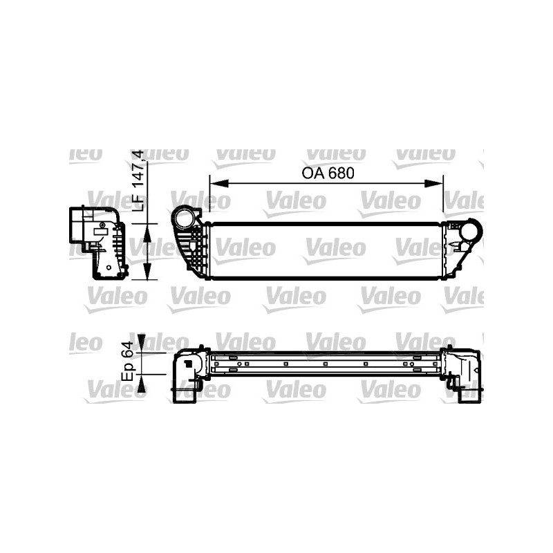 Intercooler (échangeur d'air) VALEO