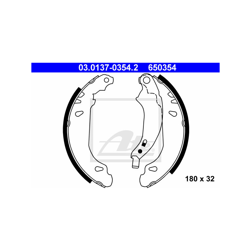 Jeu de mâchoires de frein ATE