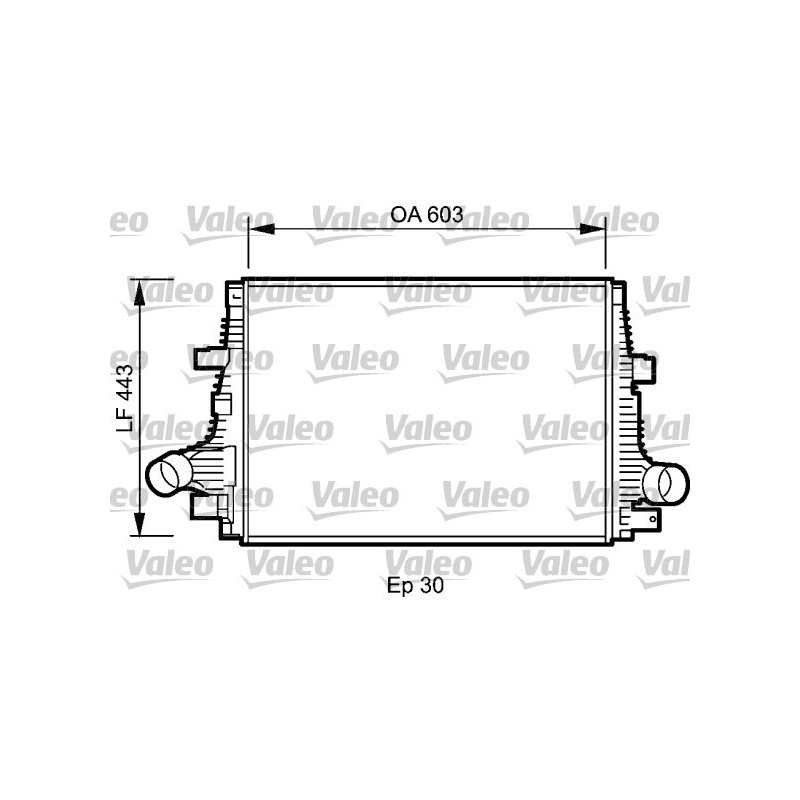 Intercooler (échangeur d'air) VALEO