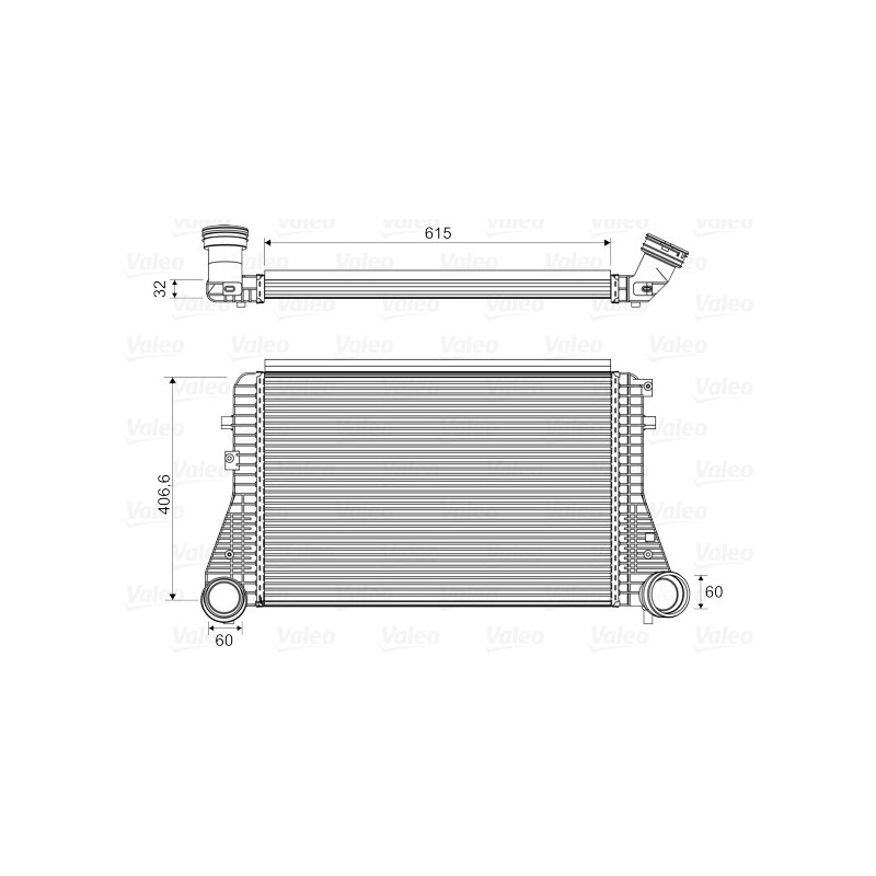 Intercooler (échangeur d'air) VALEO