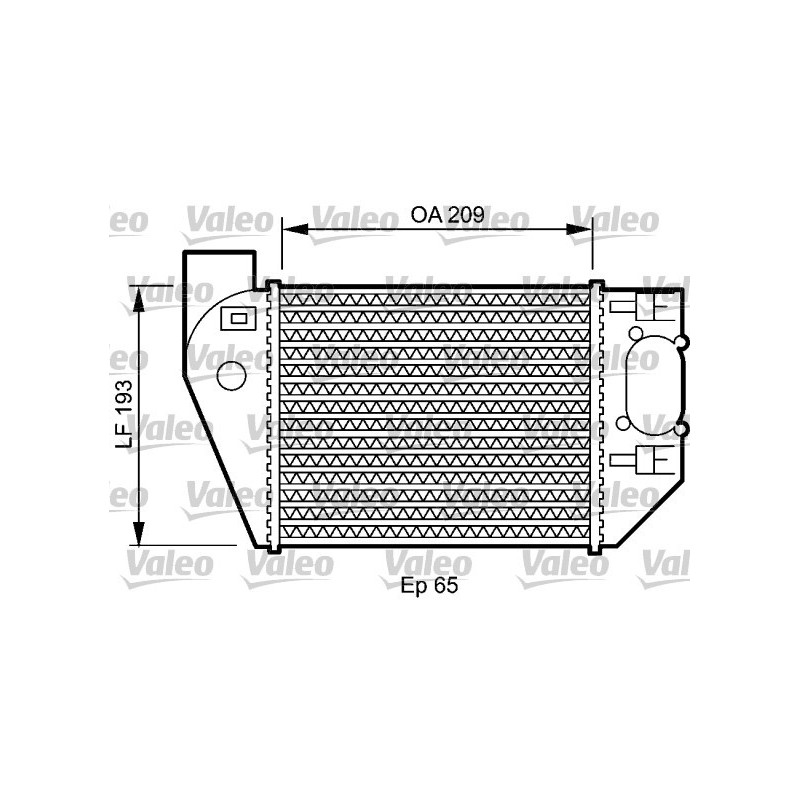 Intercooler (échangeur d'air) VALEO