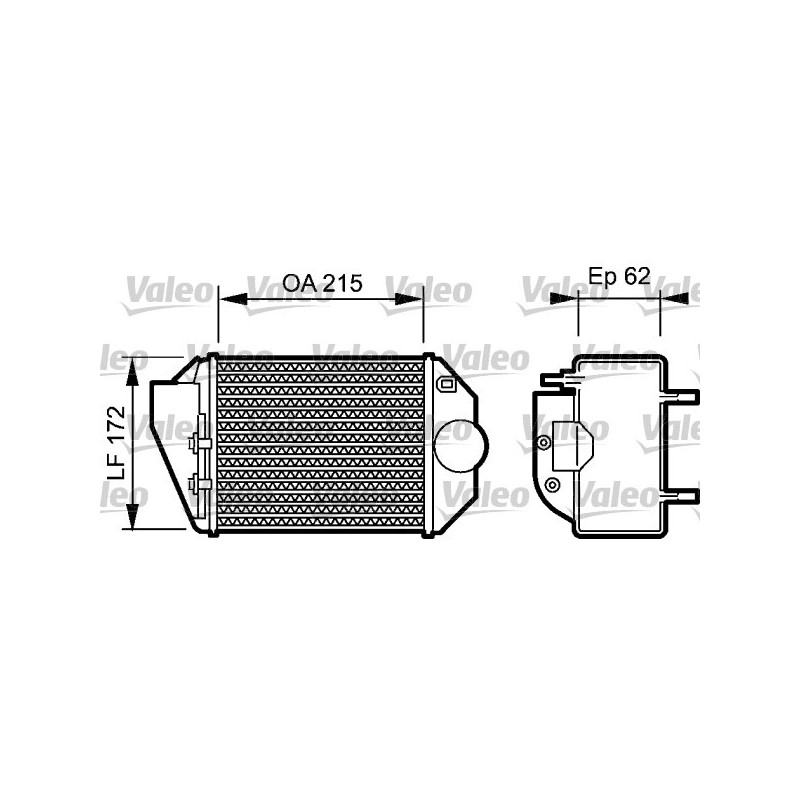 Intercooler (échangeur d'air) VALEO