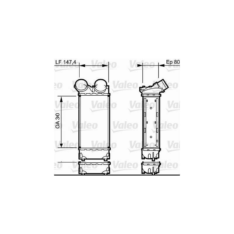 Intercooler (échangeur d'air) VALEO