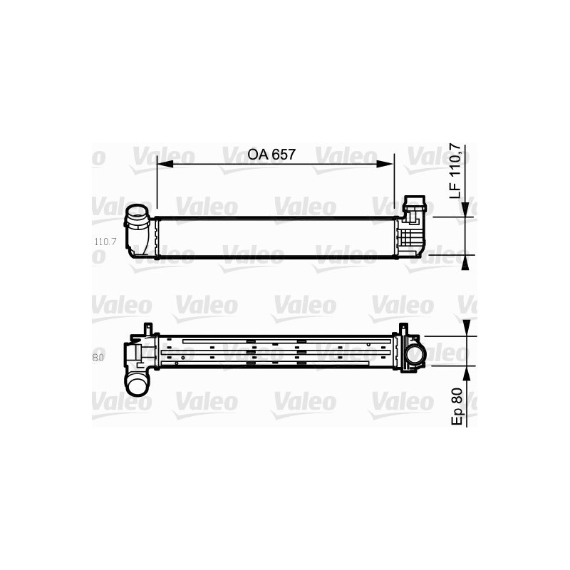 Intercooler (échangeur d'air) VALEO