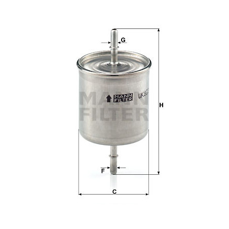 Filtre à carburant MANN-FILTER