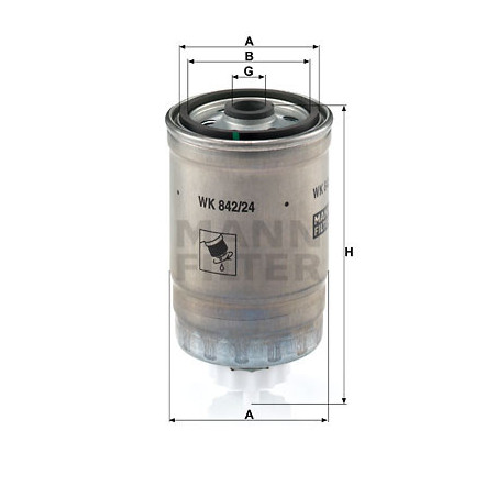 Filtre à carburant MANN-FILTER