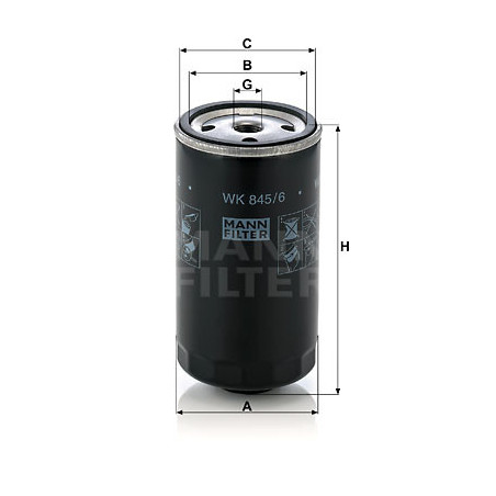 Filtre à carburant MANN-FILTER