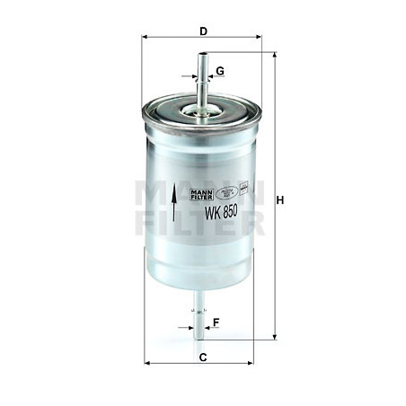 Filtre à carburant MANN-FILTER