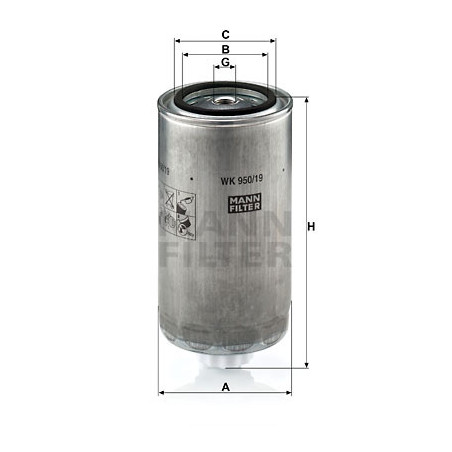 Filtre à carburant MANN-FILTER